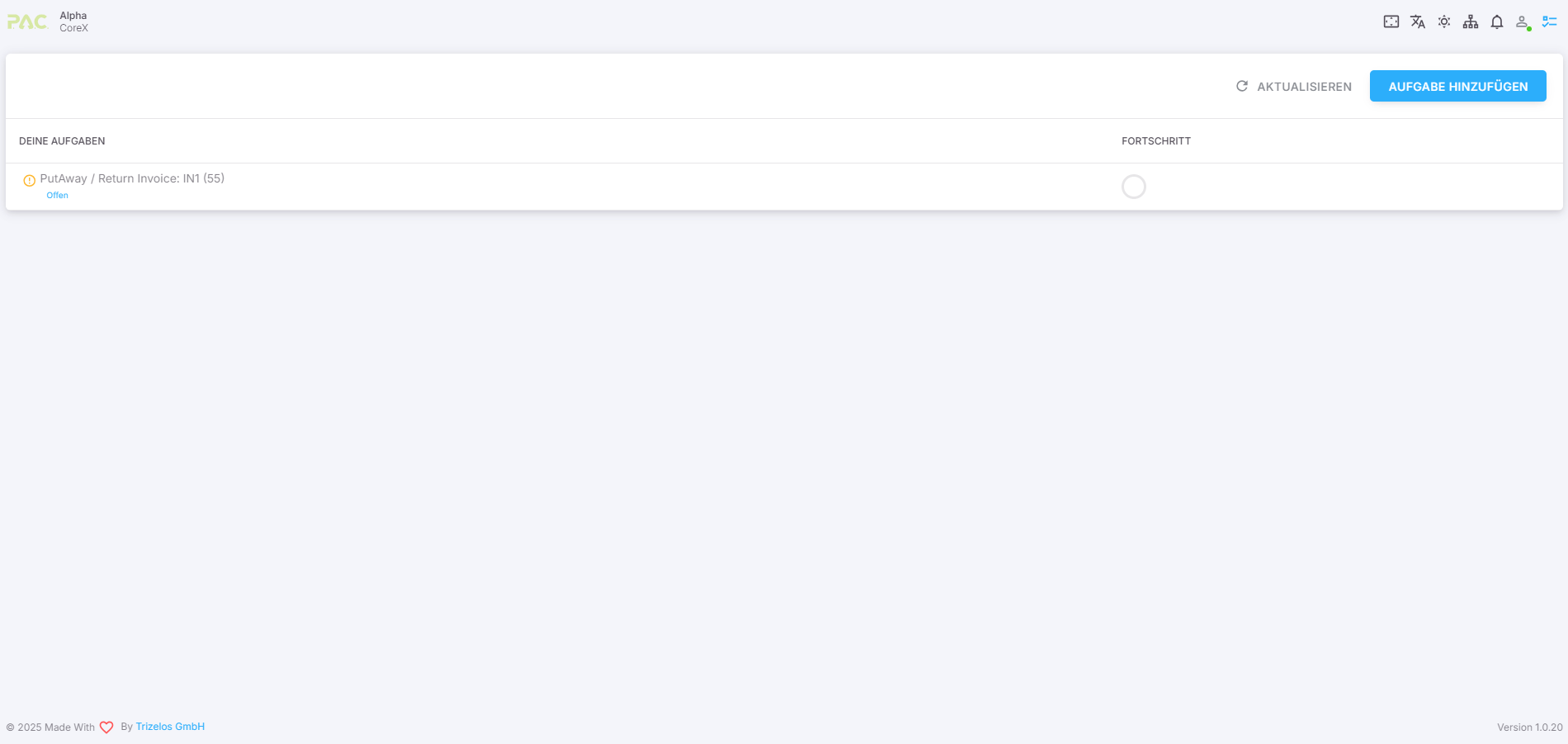 Putaway wählen Putaway wählen