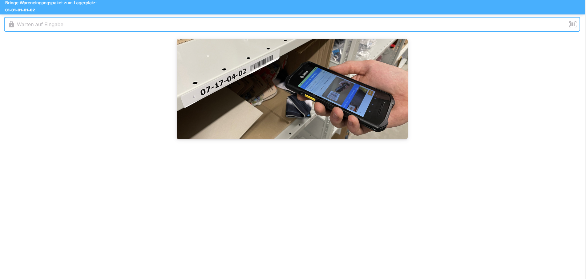 Paket zum Lagerplatz bringen Paket zum Lagerplatz bringen