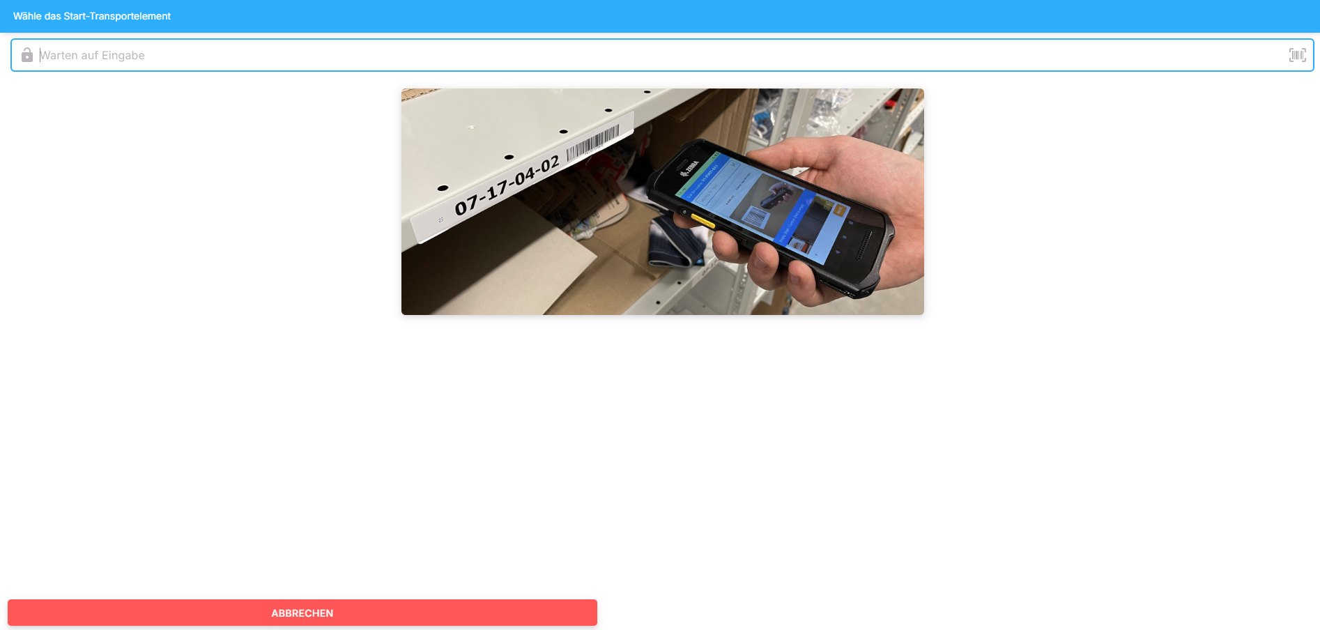 Start-Transportelement Start-Transportelement