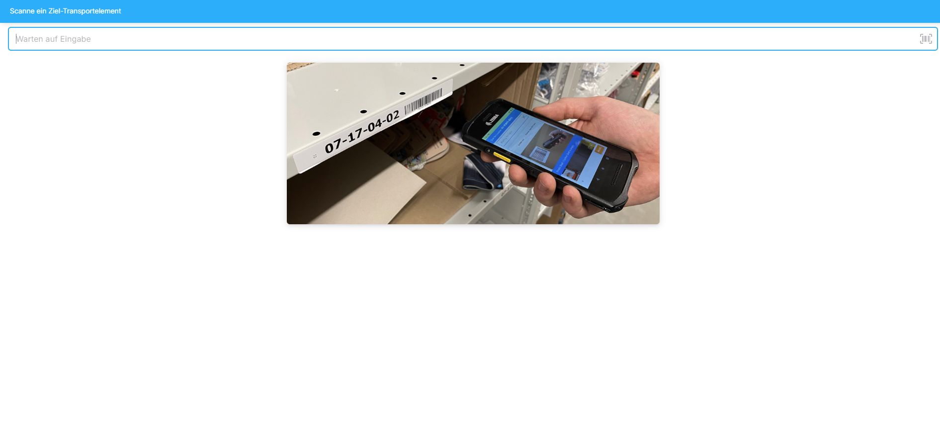Ziel-Lager wählen Ziel-Lager wählen
