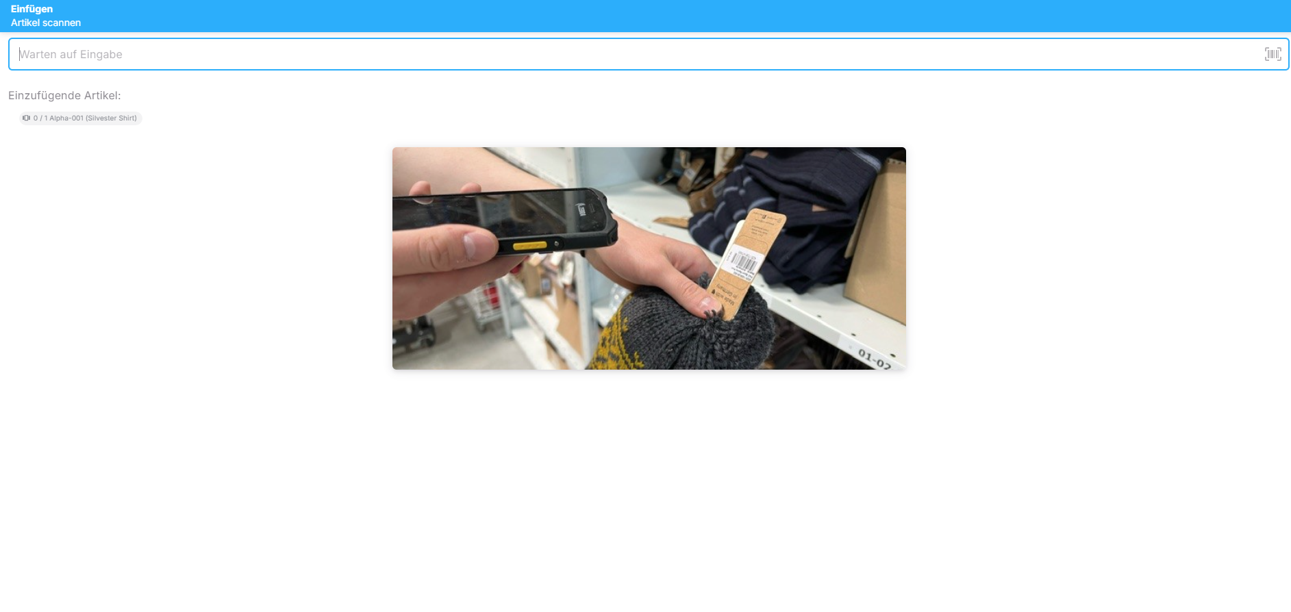 Artikel scannen Artikel scannen