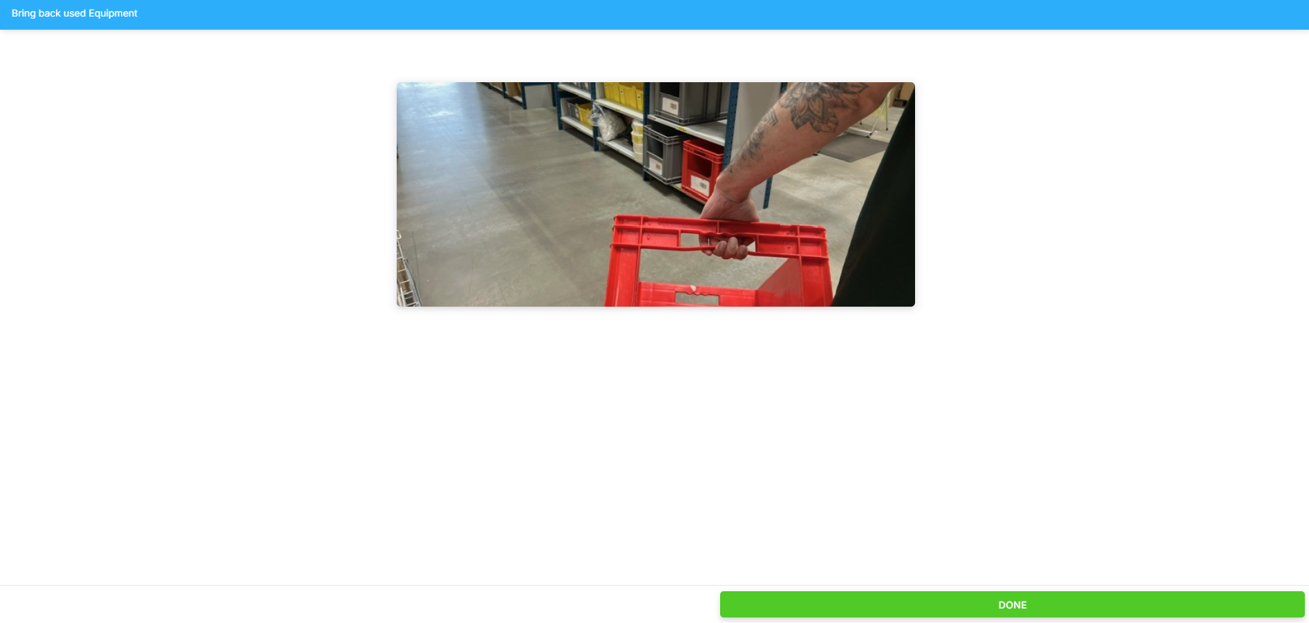 Return Equipment Return Equipment