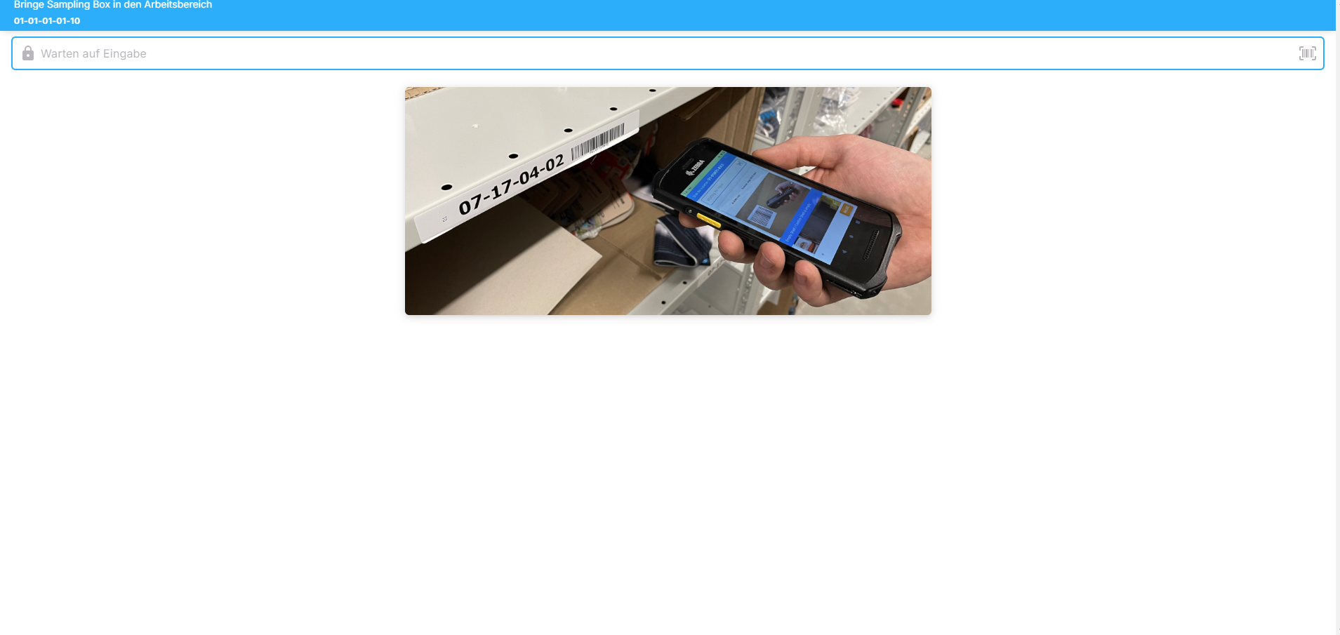 Musterstücke zurücklegen Musterstücke zurücklegen
