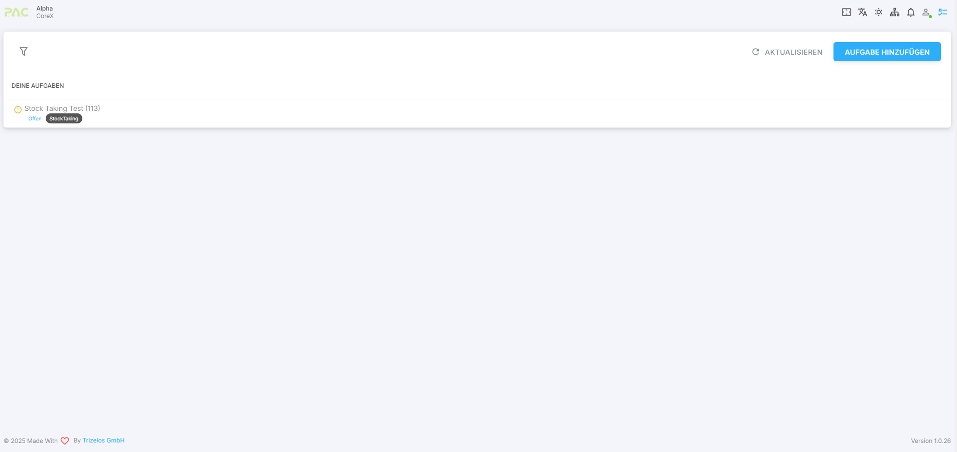 Inventur-Auftrag erstellen Inventur-Auftrag erstellen
