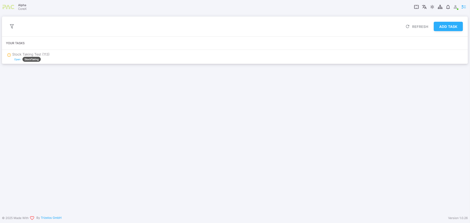 Create Stocktaking Task Create Stocktaking Task