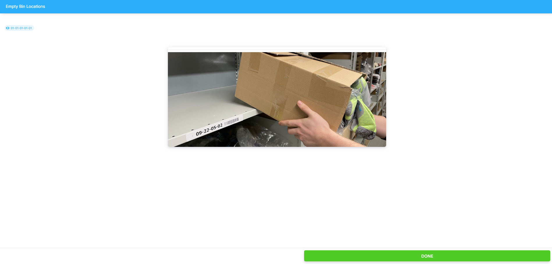 Empty Storage Location Empty Storage Location